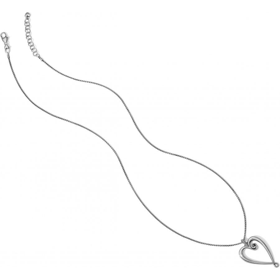 Brighton Whimsical Heart Convertible Necklace, Color: Silver