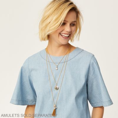 Brighton Vivi Delicate Gold Short Charm Necklace