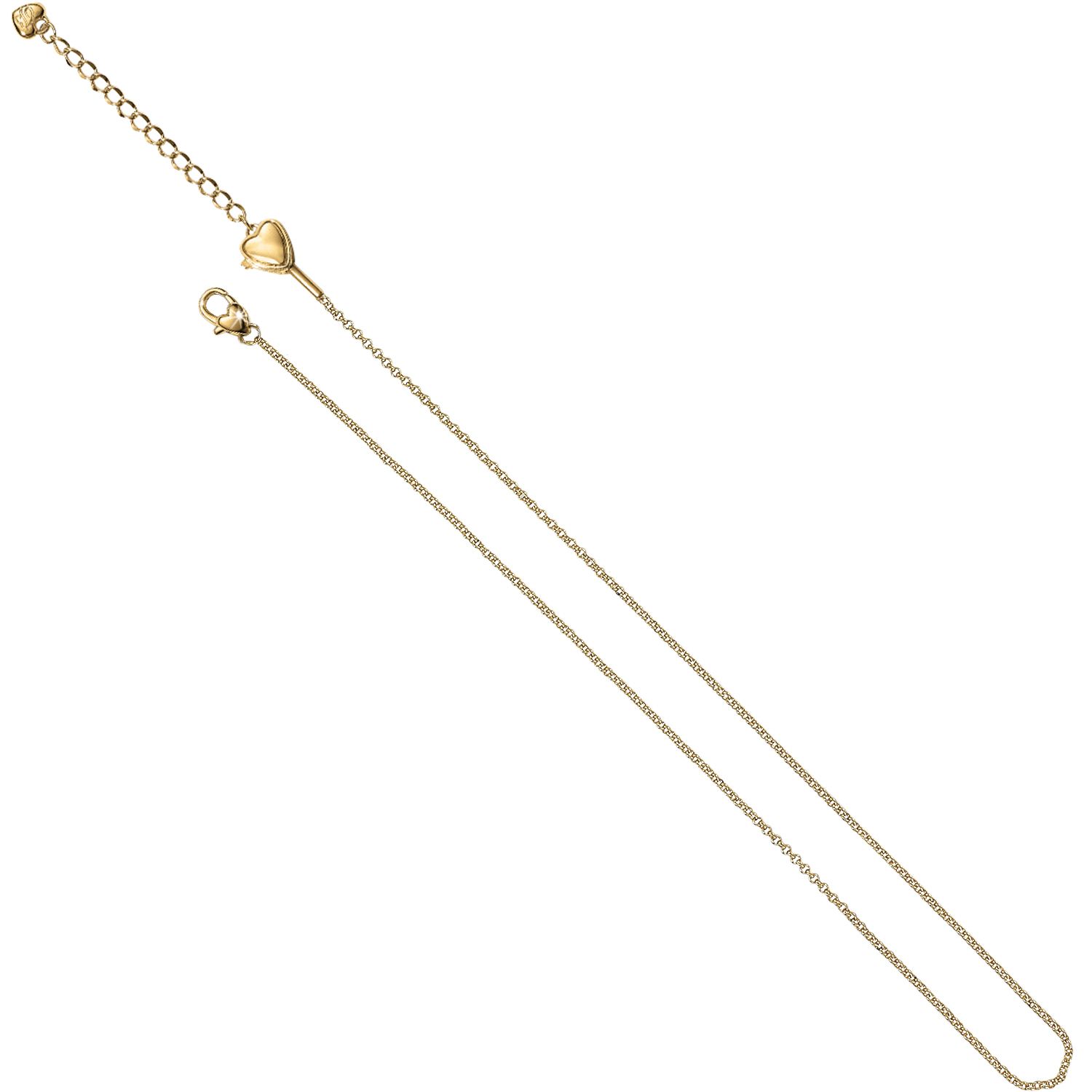 Brighton Vivi Delicate Gold Short Charm Necklace, Color: Gold