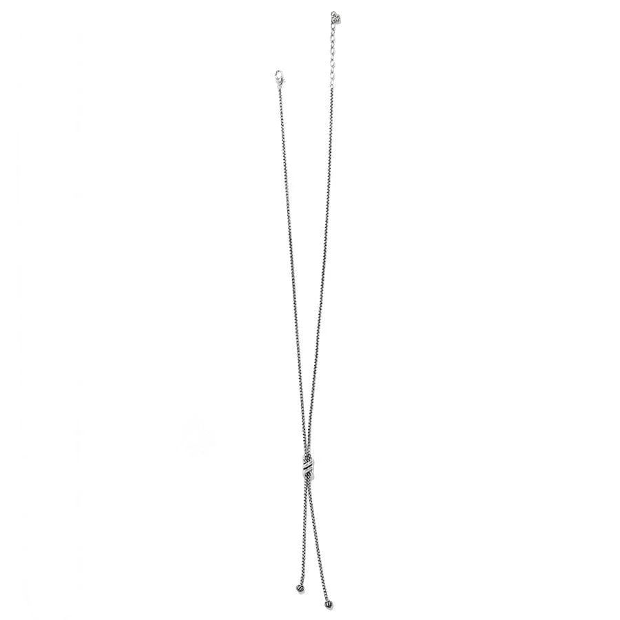 Brighton Interlok Twist Lariat Necklace, Color: Silver