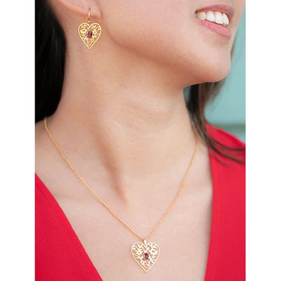 Holly Yashi Blooming Heart Necklace