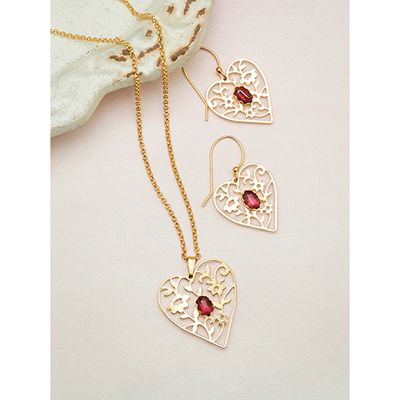 Holly Yashi Blooming Heart Necklace