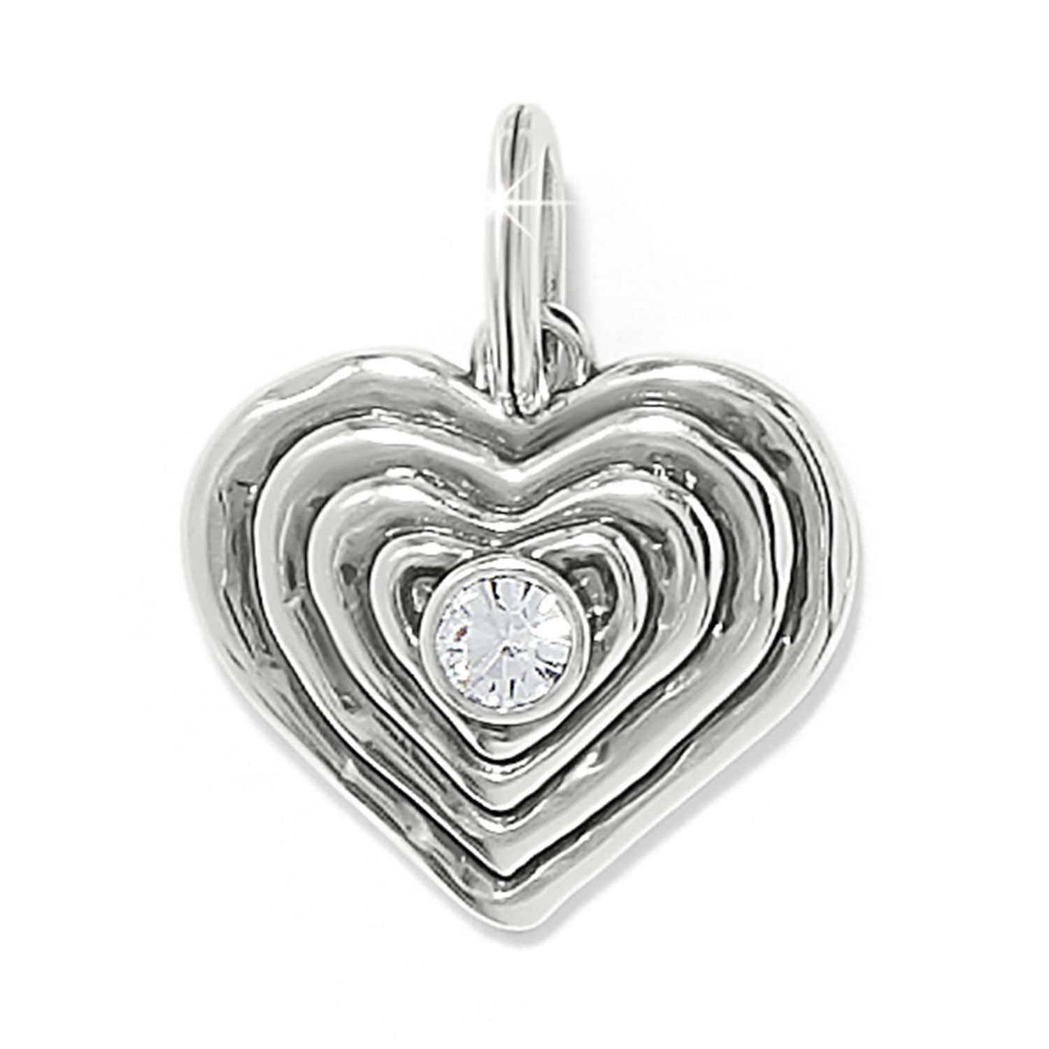 Brighton Token Kosmos Heart Amulet - Silver, Color: Silver