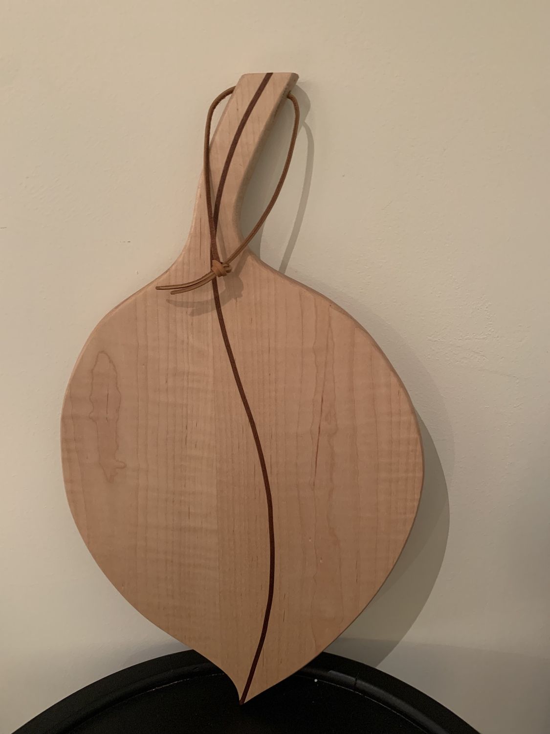 Leaf Cutting Board - Curly Maple/Brazilian Cherry