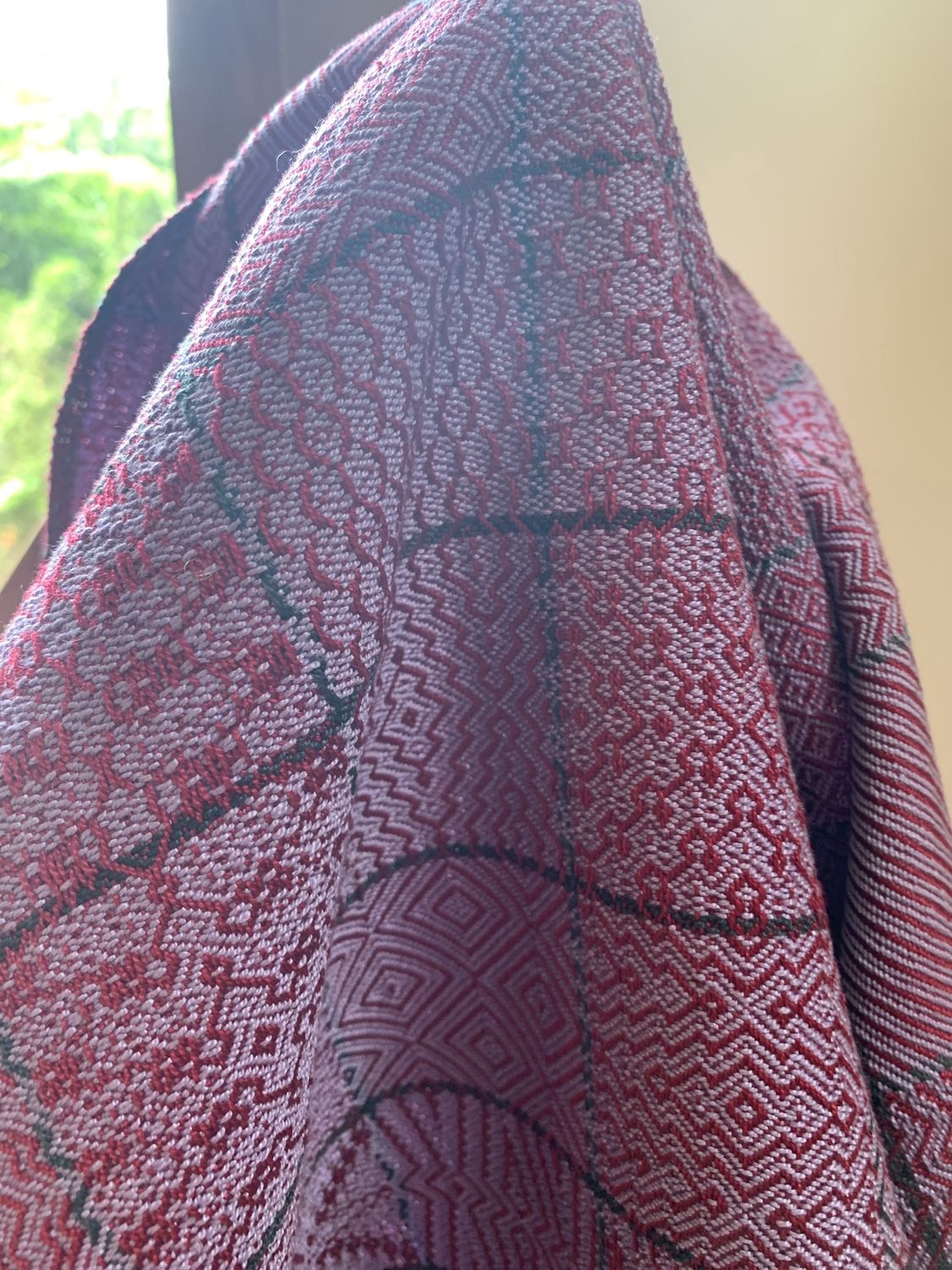 Towel Maroon &amp; Grey 23&quot; x 29&quot;