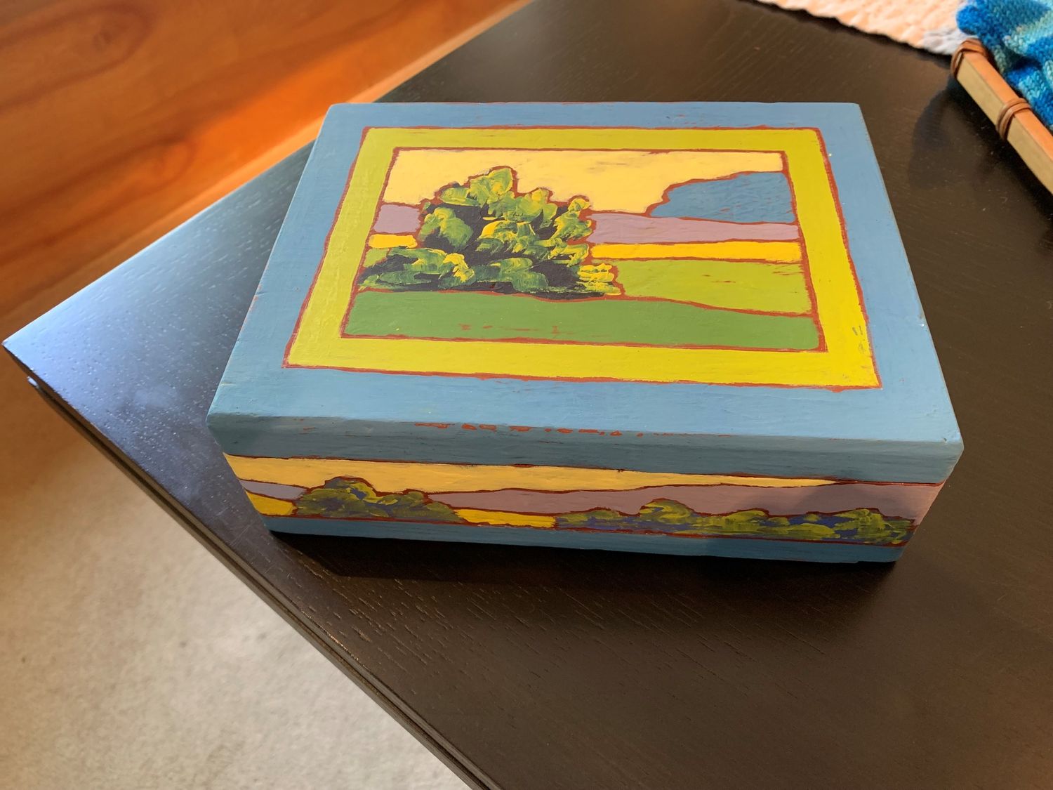 Small Deep Painted Box #1