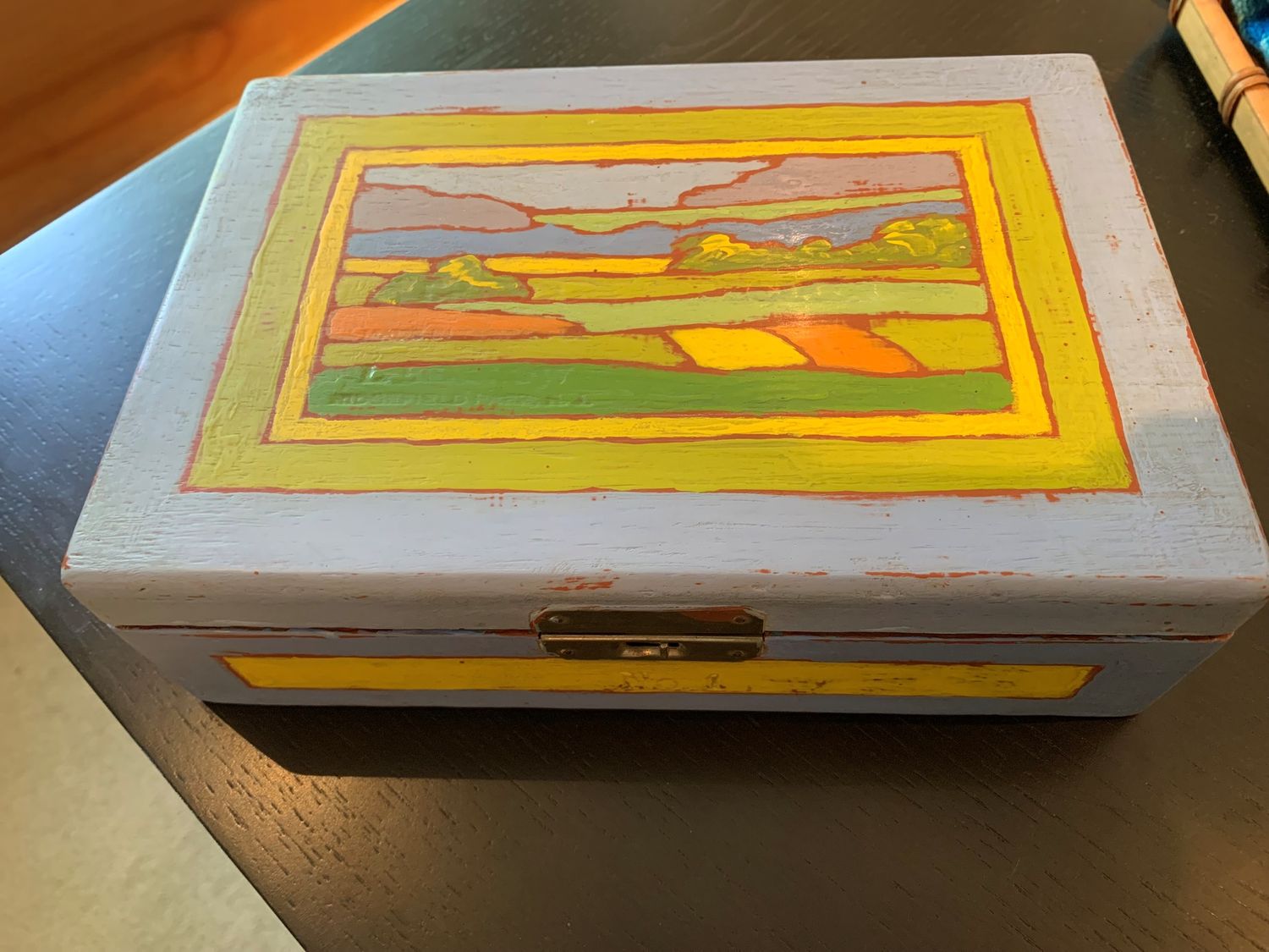 Small Deep Painted Box #3