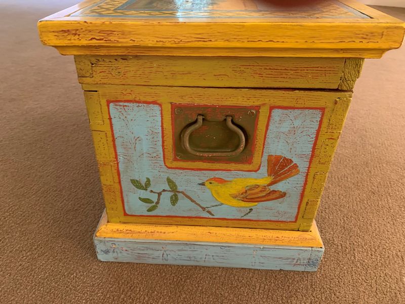 Large Painted Chest w/ handles