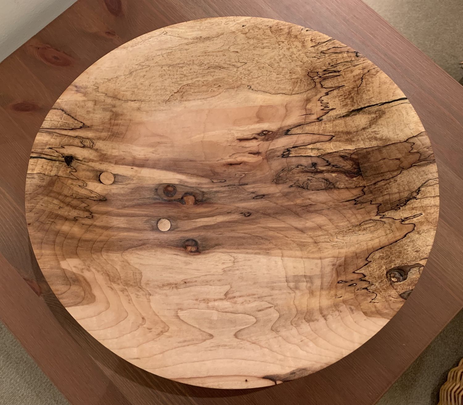 Spalted Maple Bowl - Tv091924spm (smooth)