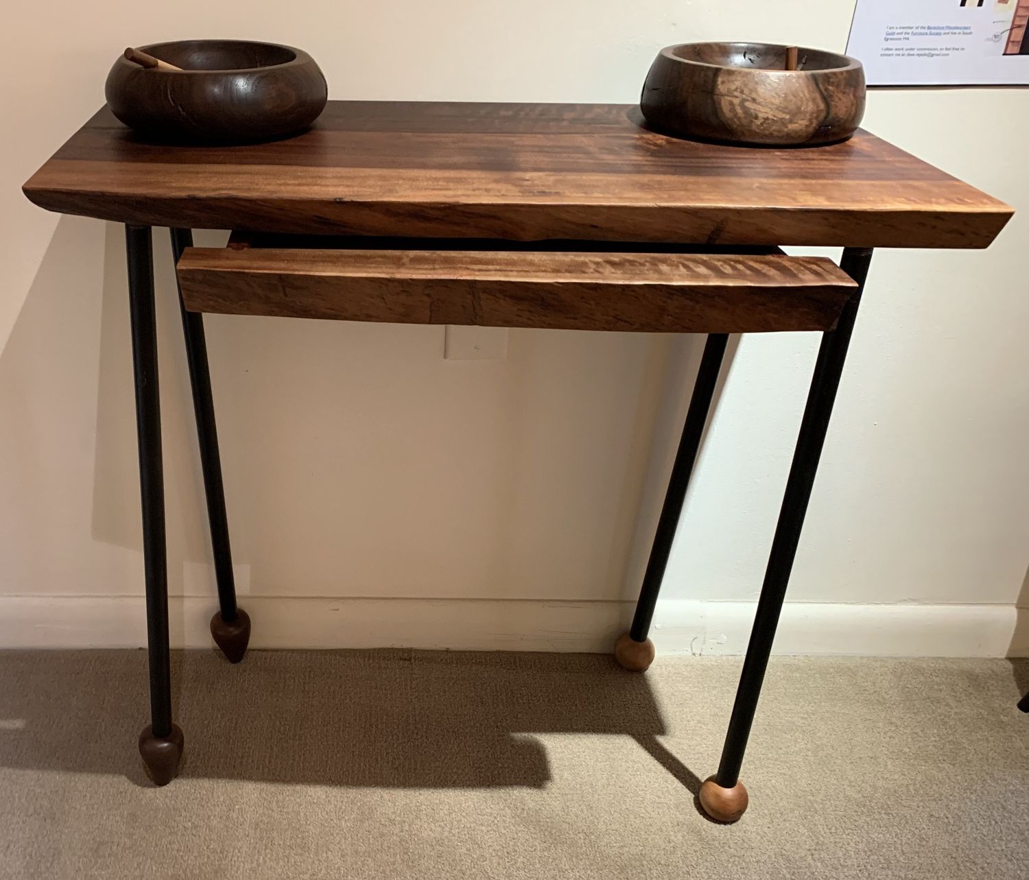 Small Desk – Walnut	(single piece)