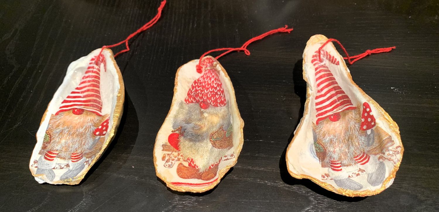 Decoupage Gnome Xmas - Quahog, Size: Small