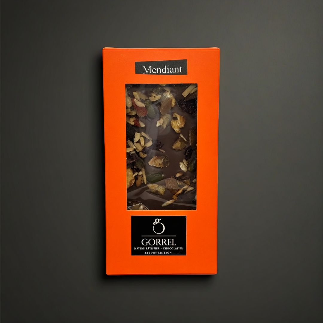 Tablette chocolat lait & mendiants