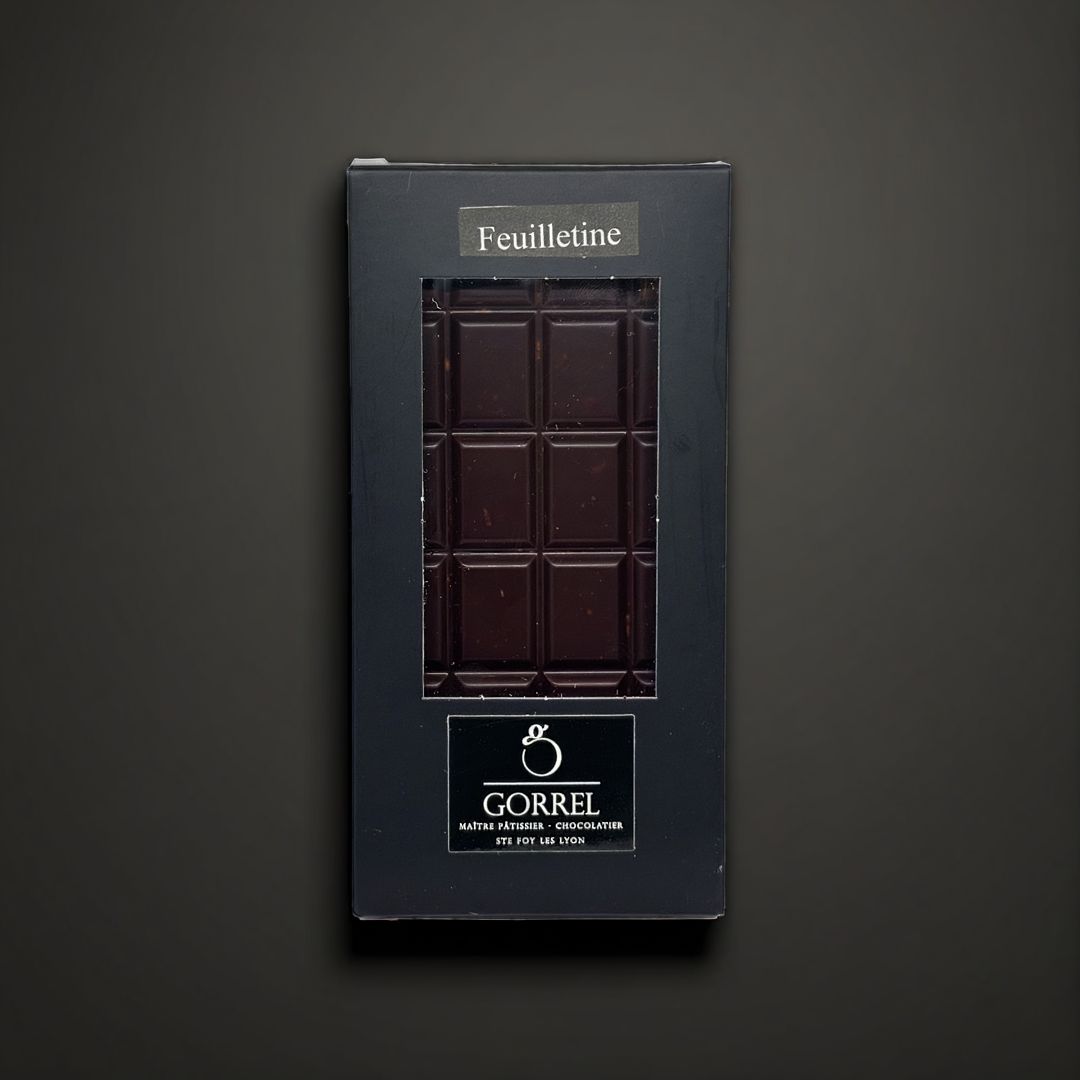 Tablette chocolat noir & éclats de feuilletine