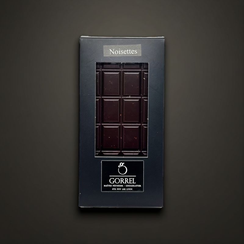 Tablette chocolat noir & éclats de noisettes