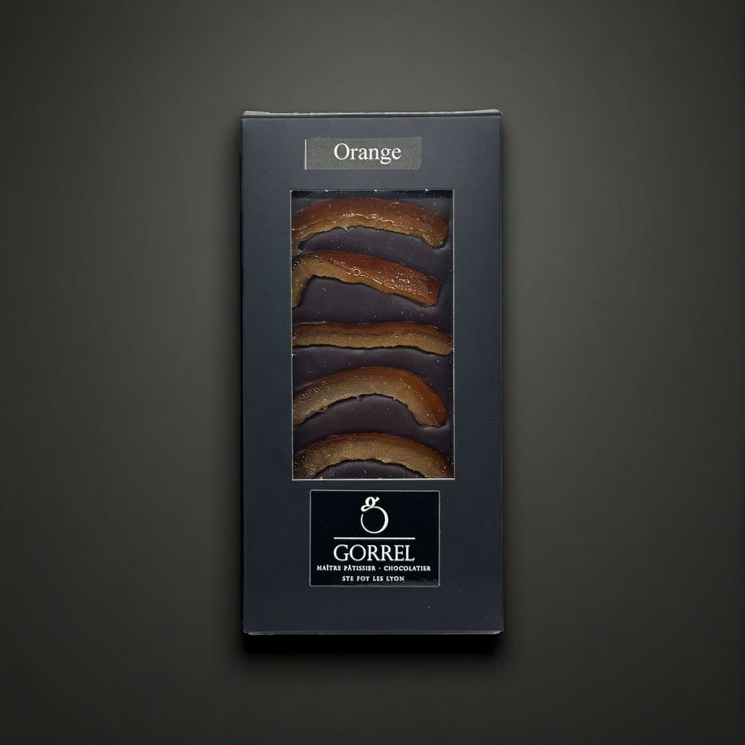 Tablette chocolat noir & écorces d’oranges