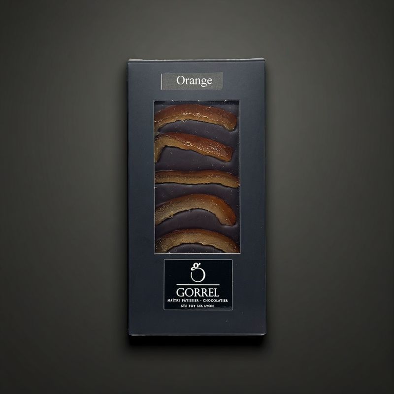 Tablette chocolat noir & écorces d’oranges