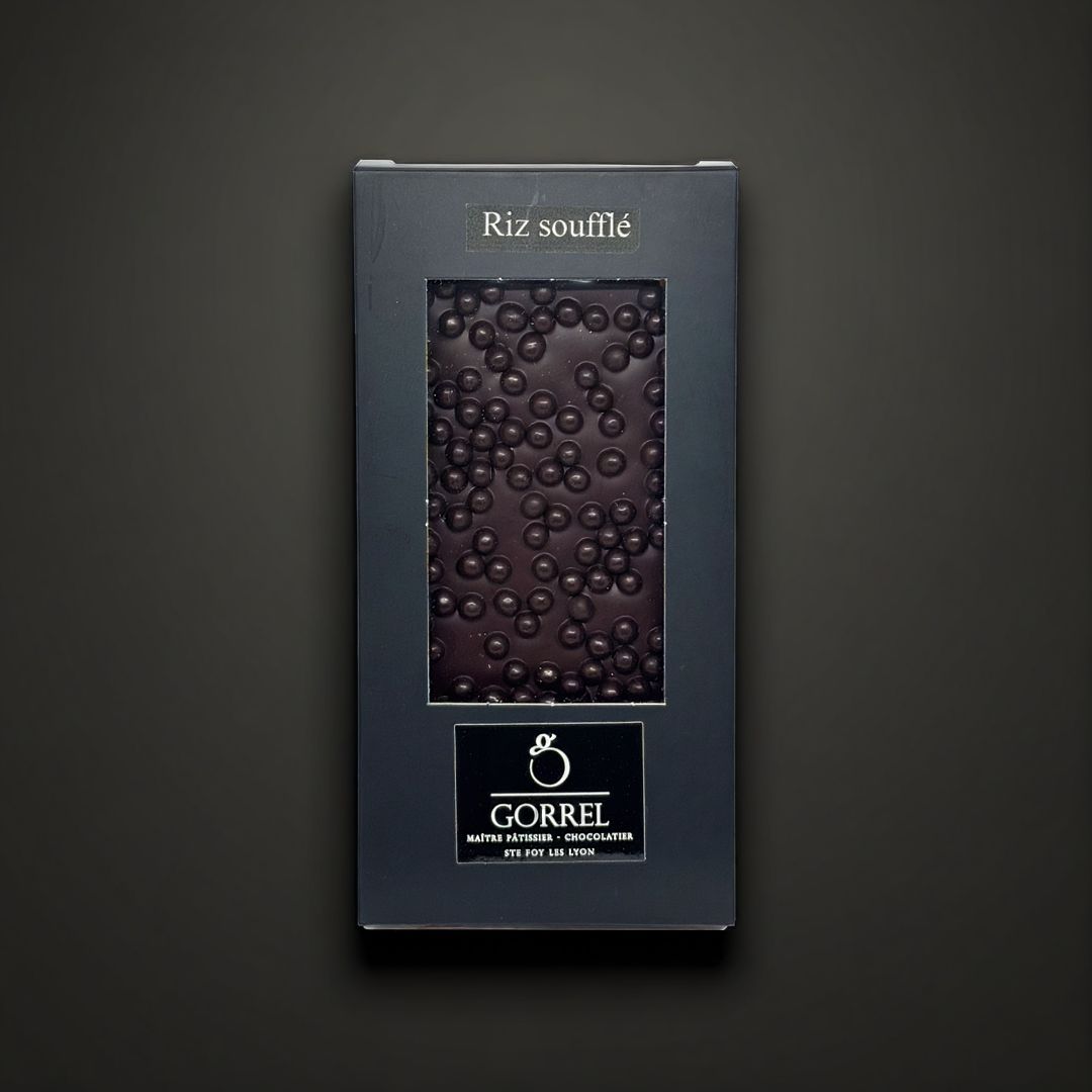 Tablette chocolat noir & riz soufflé