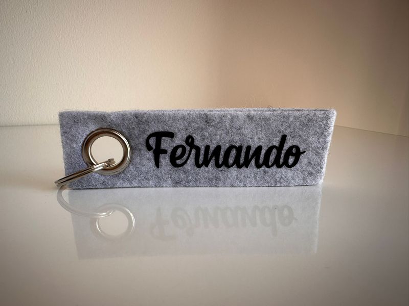 Llavero fieltro personalizado
