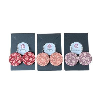 Boucles d'oreilles tissus