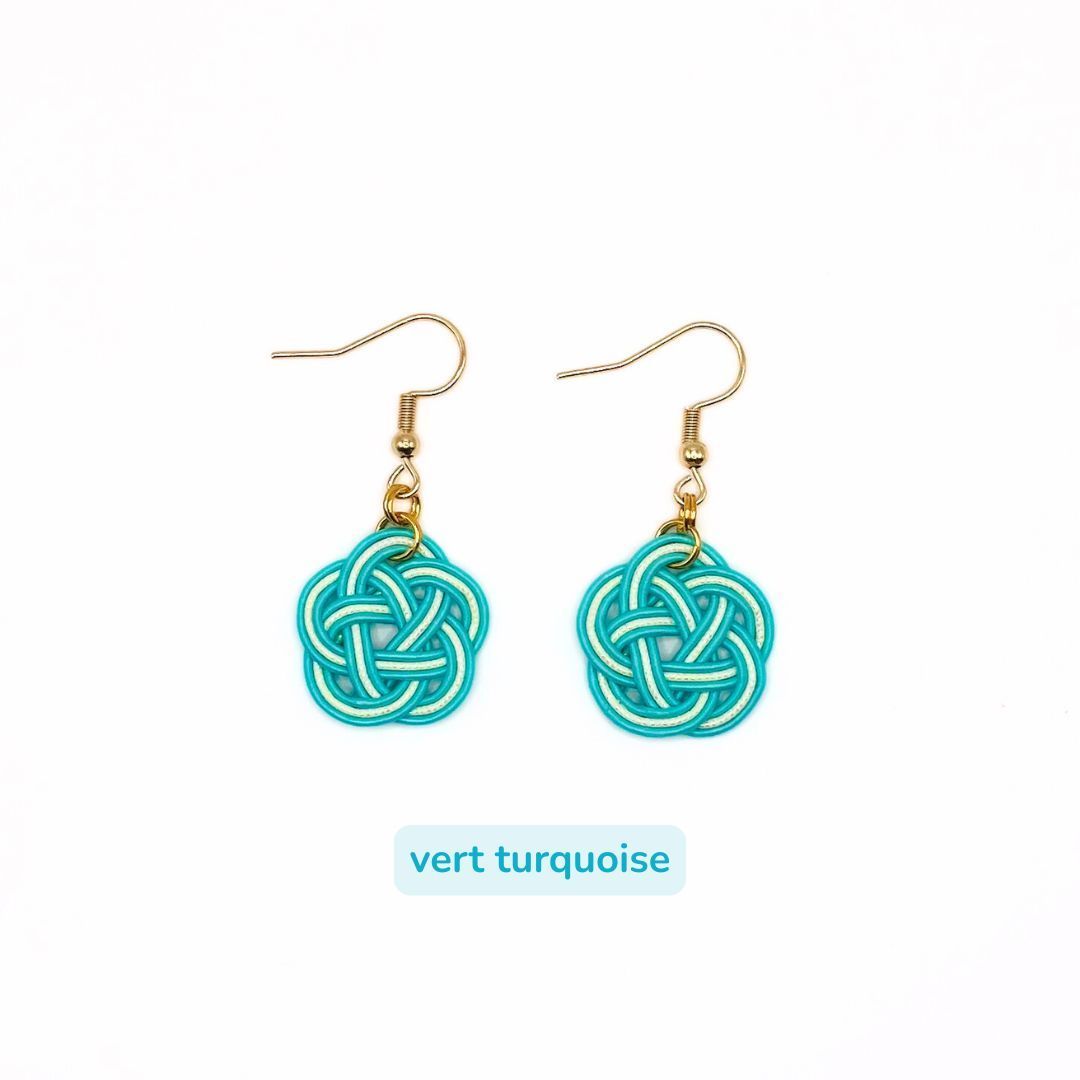 Boucles d'oreilles Mizuhiki