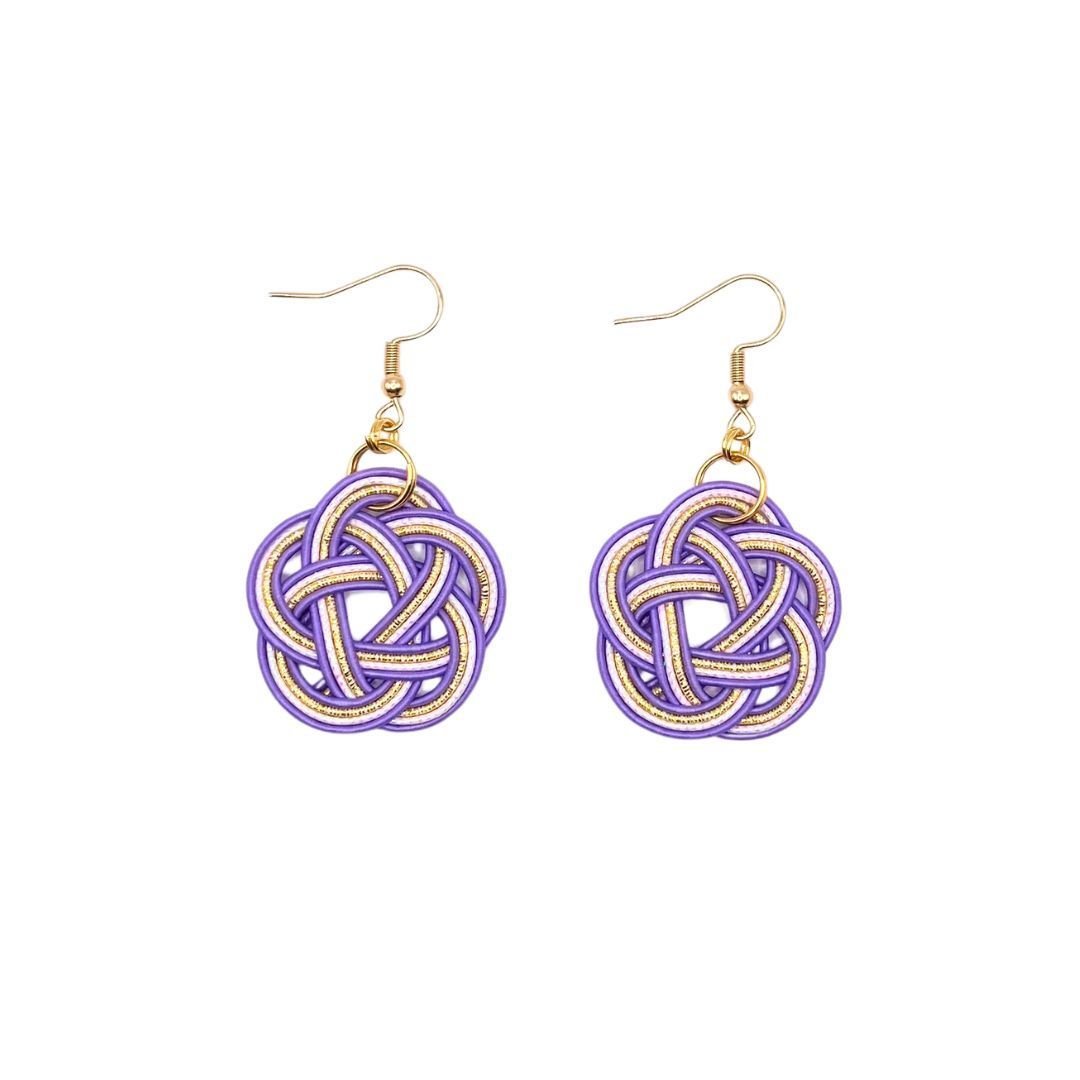 Boucles rosace violet