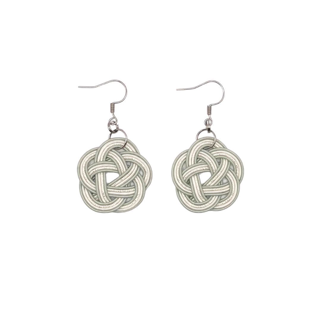 Boucles rosace grise