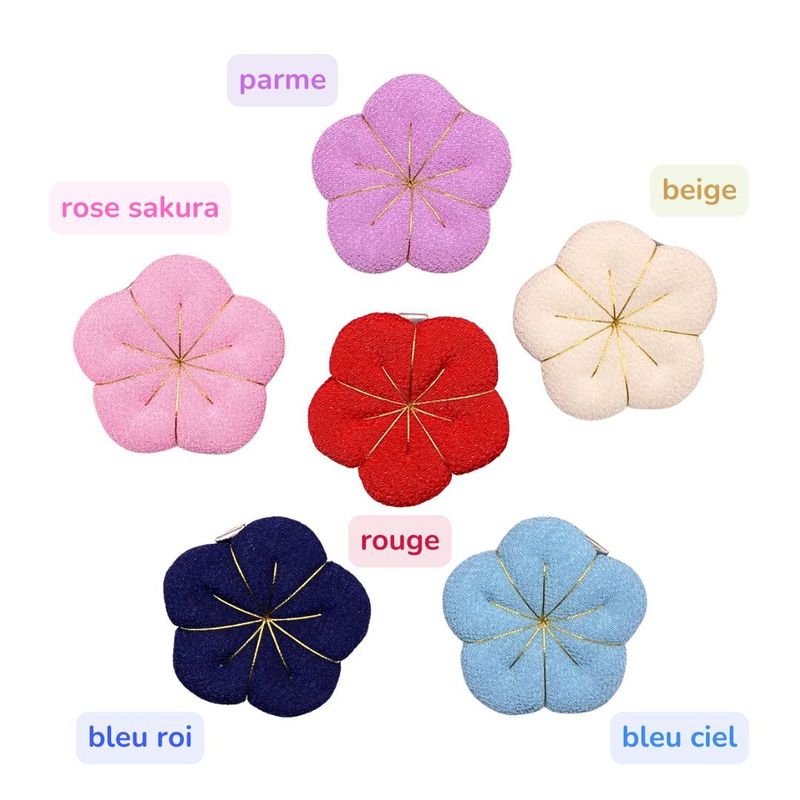 Barrette fleur de prunier