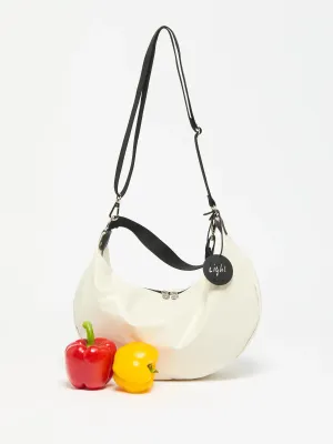 Sac demi-lune Charlie - Ecru