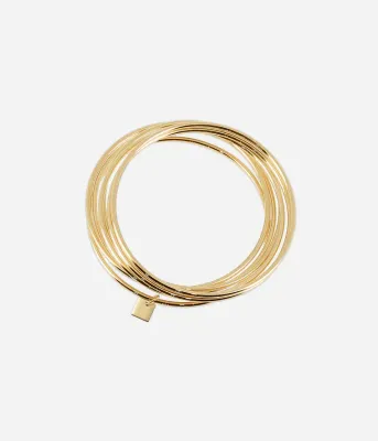 Bracelet Jonc Theon - Acier Doré
