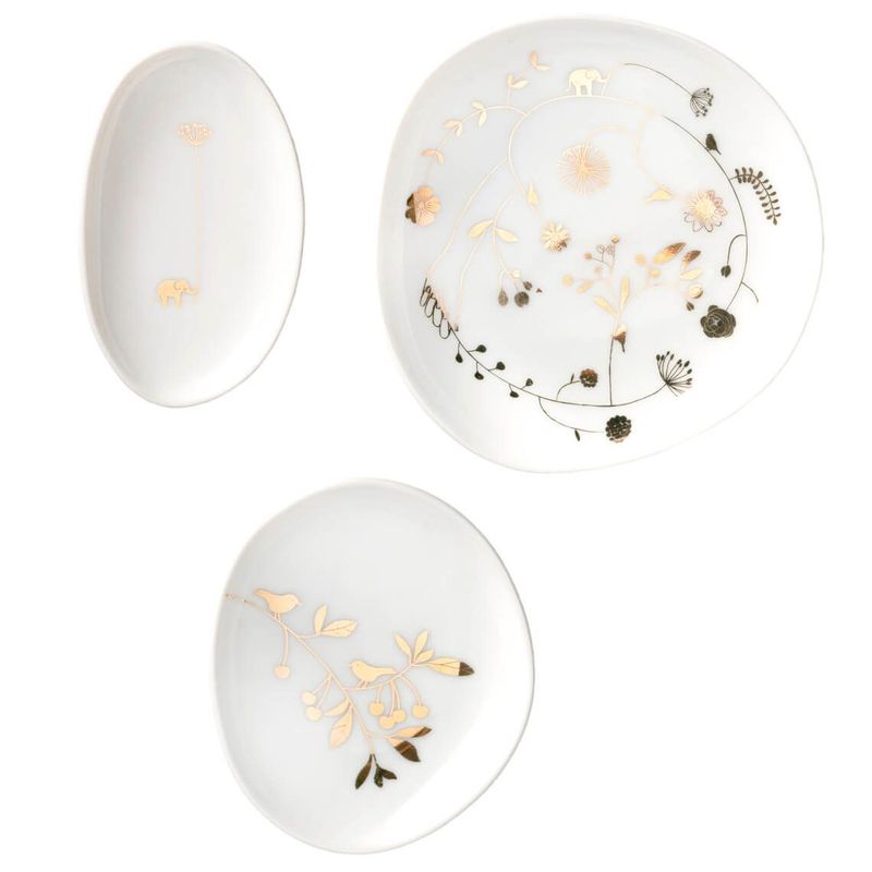 Set 3 Mini Plats - Fleurs