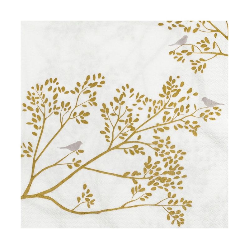Serviettes Oiseau Doré