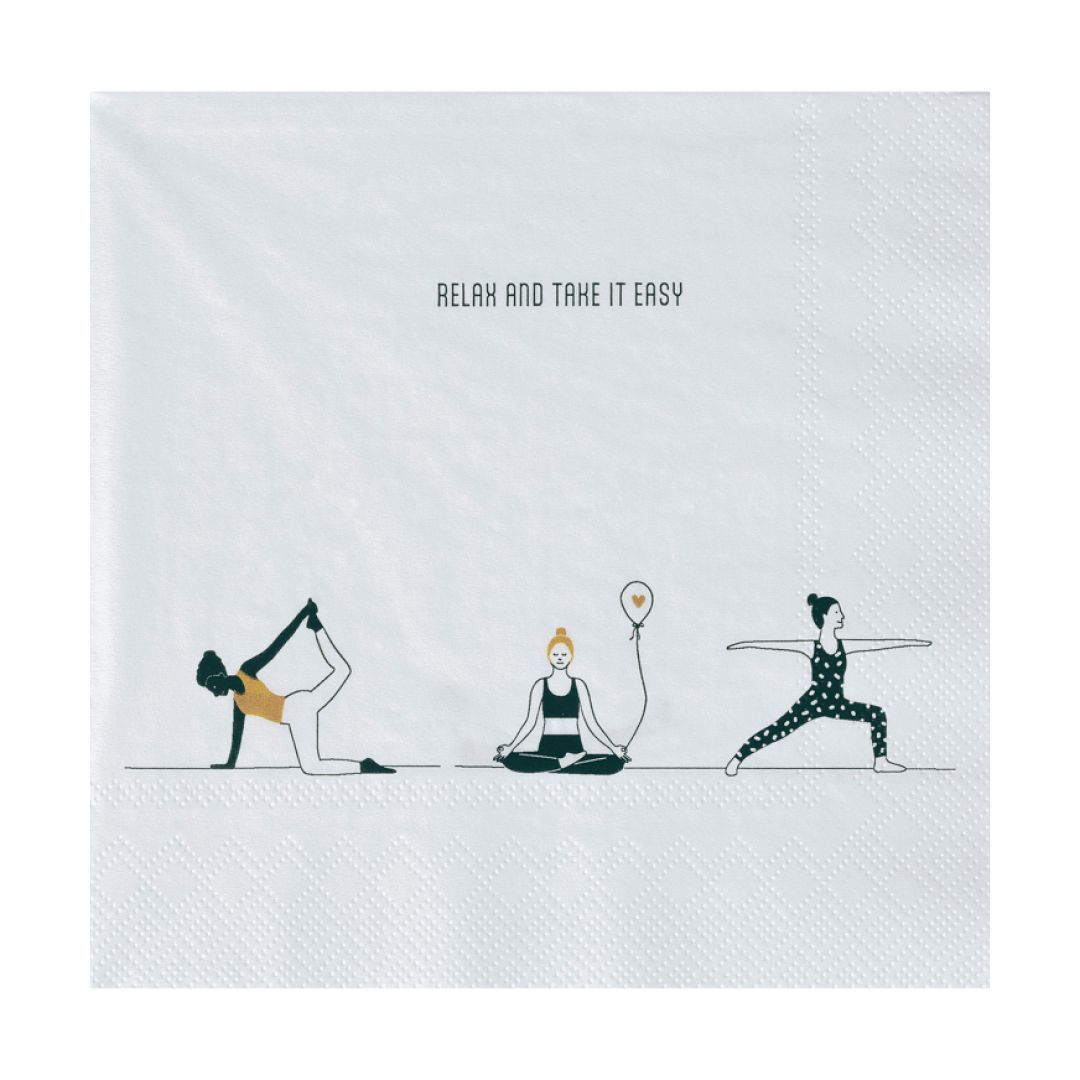 Serviettes "Relax And Take It Easy"
