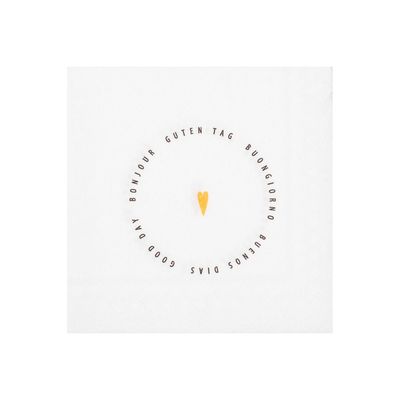 Serviettes Cocktail "Bonjour"