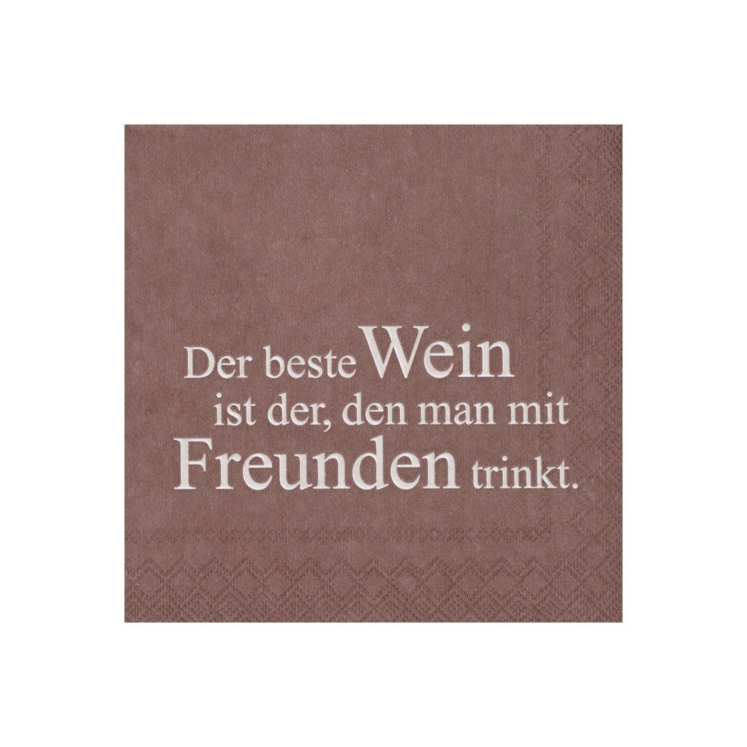 Serviettes Cocktail "Der Beste Wein"