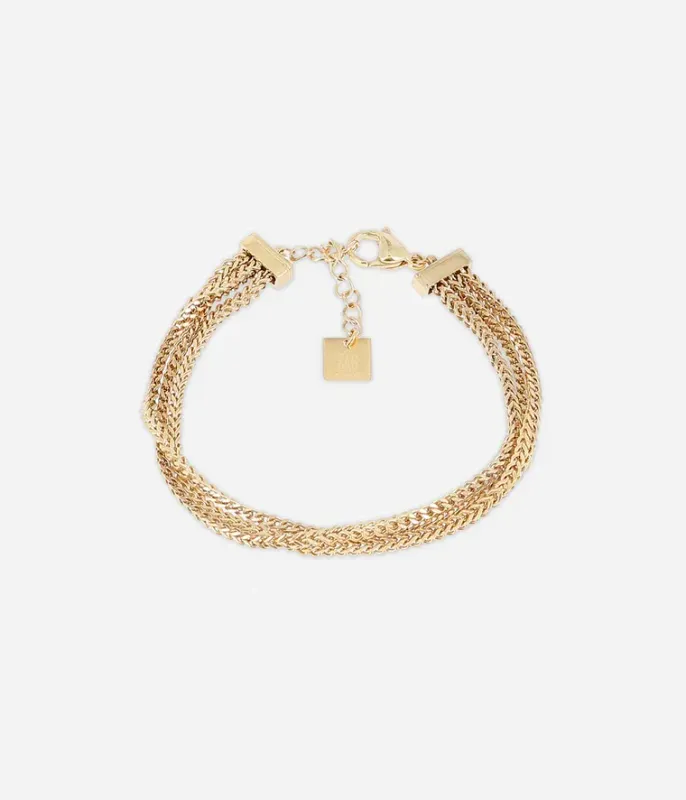 Bracelet Doble - Acier Doré