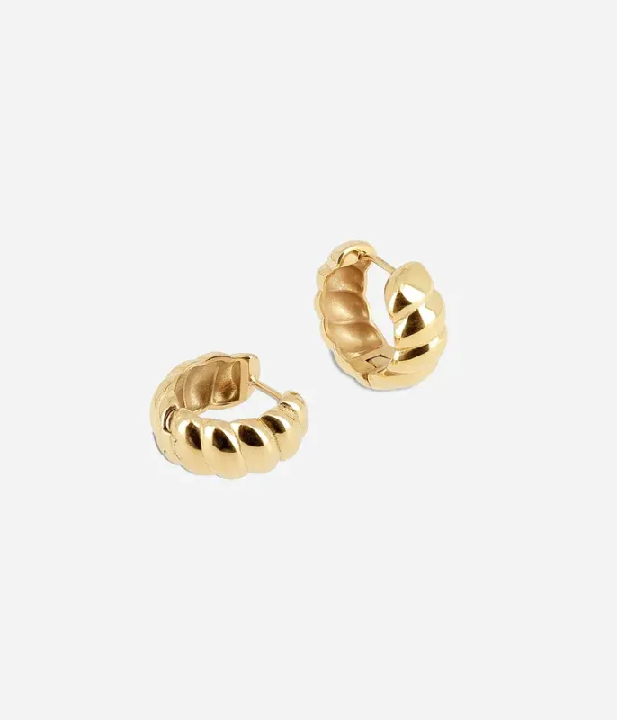 Boucles d'oreilles Adorable - Acier Doré