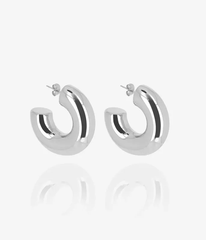 Boucles d'oreilles Amande - Acier