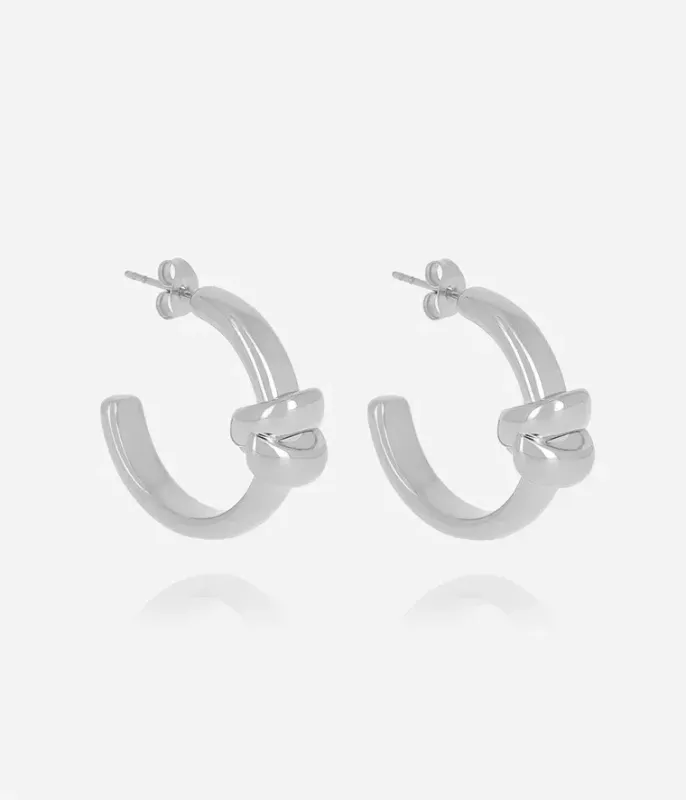 Boucles d'oreilles Theope - Acier