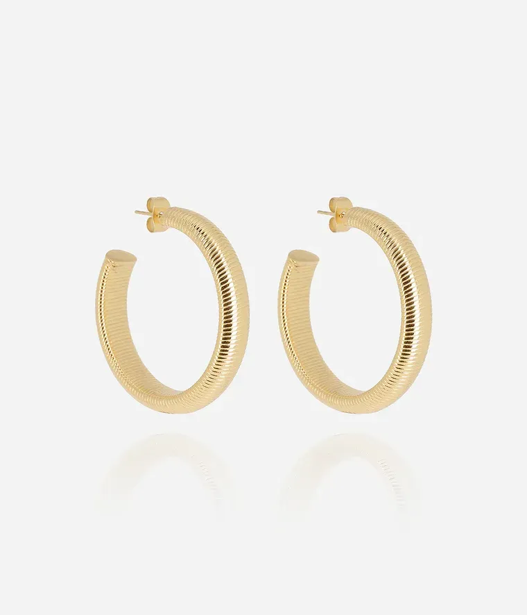 Boucles d'oreilles Itachi - Acier Doré