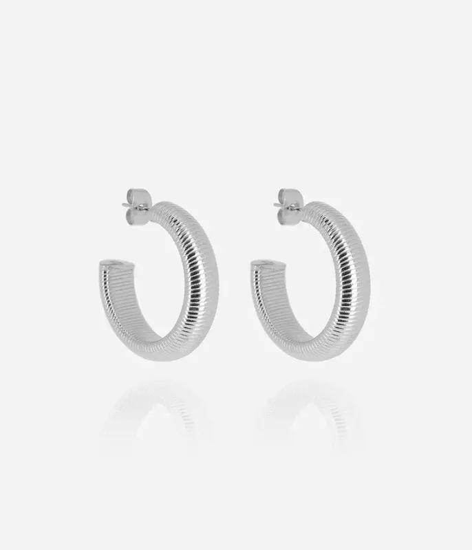 Boucles d'oreilles Kaneko - Acier