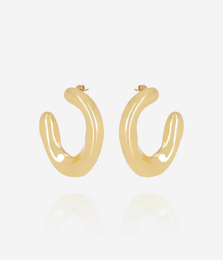 Boucles d'oreilles Tancredi - Acier Doré