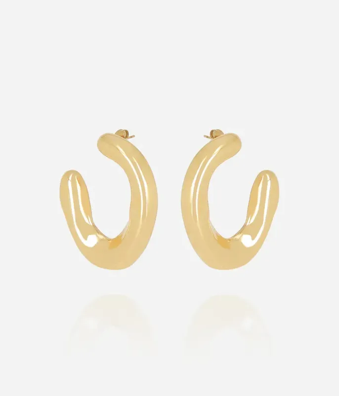 Boucles d'oreilles Tancredi - Acier Doré