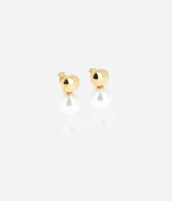 Boucles d'oreilles Leodie - Acier Doré