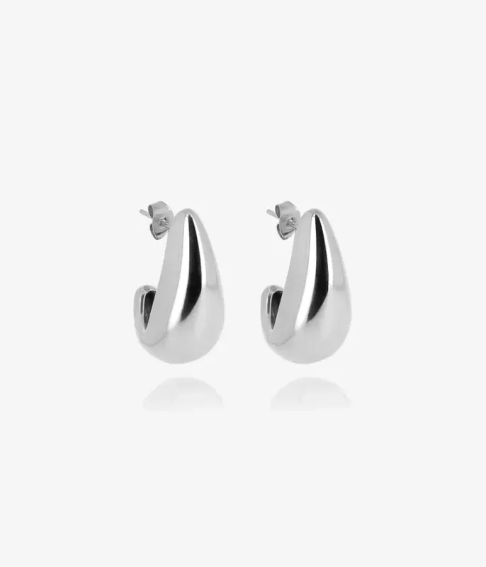 Boucles d'oreilles Agua - Acier