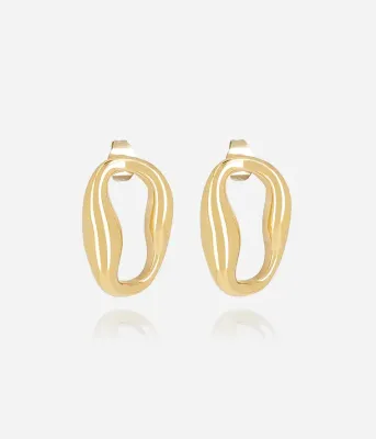 Boucles d'oreilles Alessia - Acier Doré
