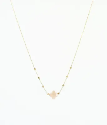 Collier Velasquez -  Acier Doré | Pierre de Soleil