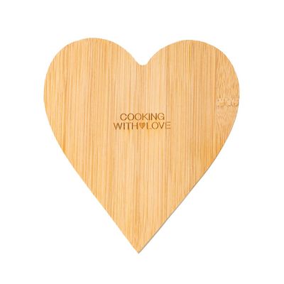 Planche Cœur "Cooking With Love"