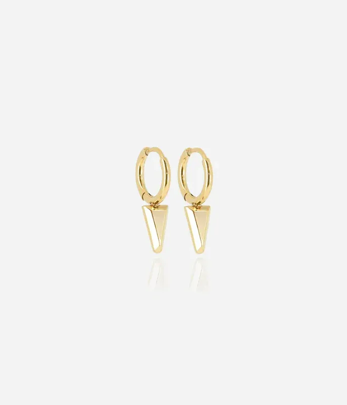 Boucles d'oreilles Galia - Acier Doré