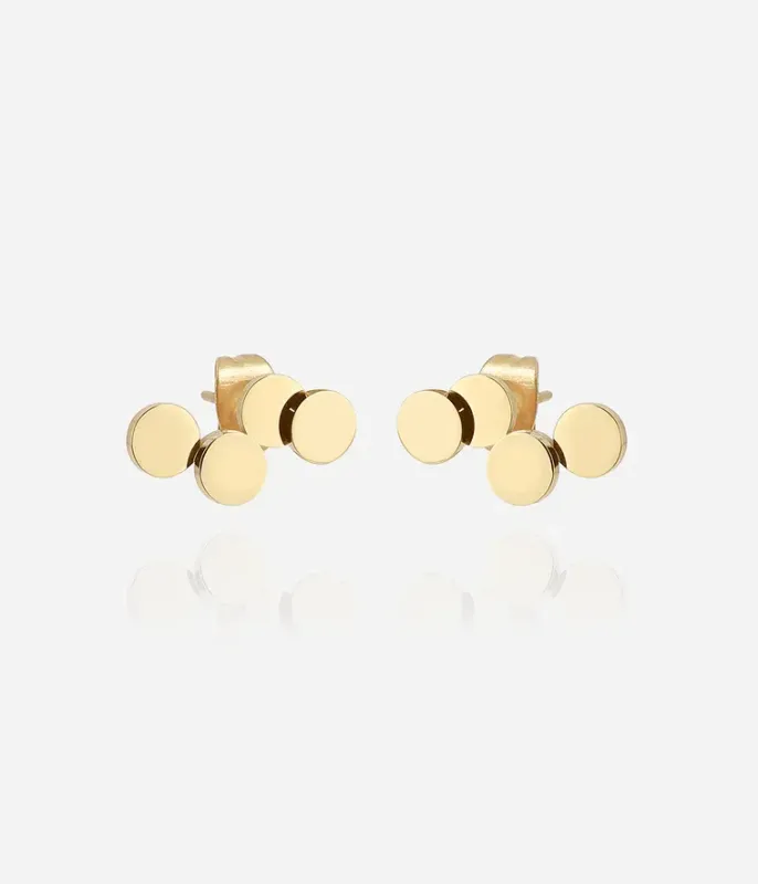 Boucles d'oreilles Cosima - Acier Doré