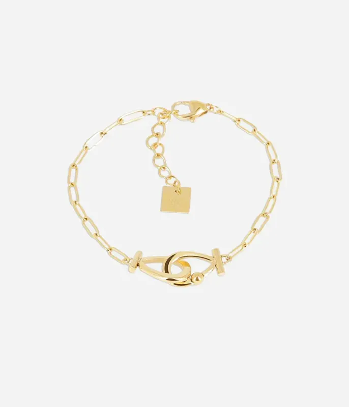 Bracelet Paulette - Acier Doré